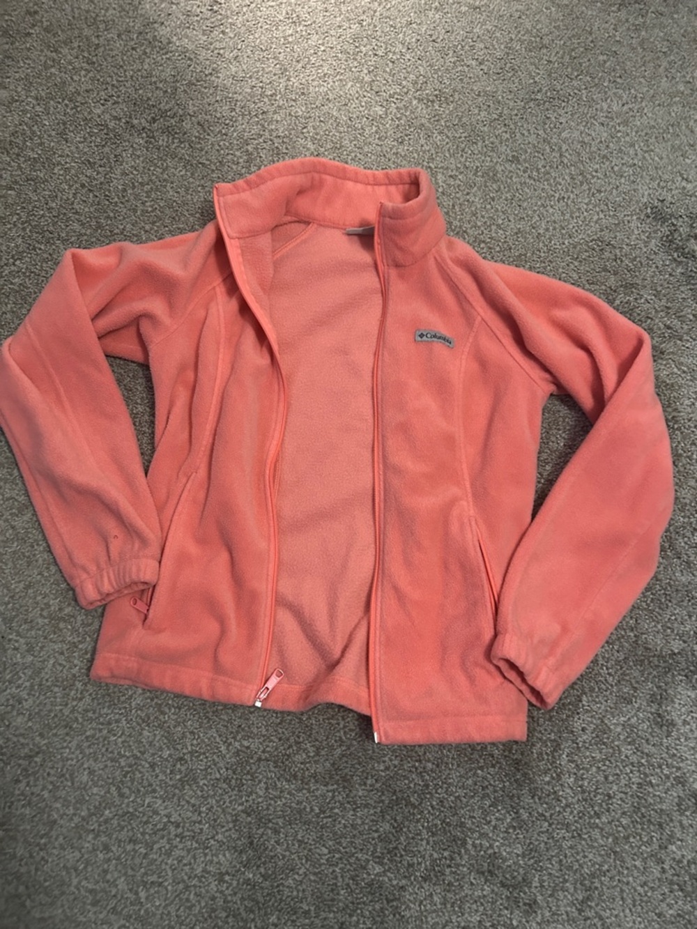 Columbia Coral Peach Full-Zip Fleece Jacket
